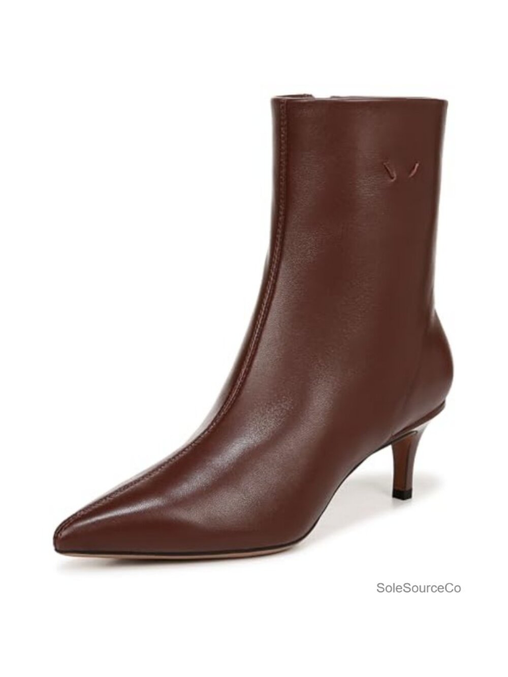 Franco Sarto Anna Pointed Toe Kitten Heel Ankle Bootie